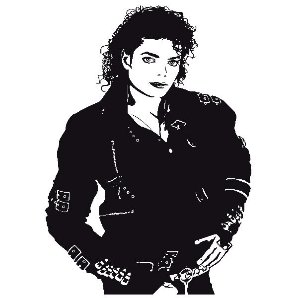 Adesivo Murale Michael Jackson Giacca Nera Stickersmurali Com