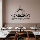 Adesivi Murali: Coffee is always a good idea 5