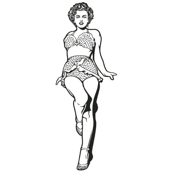 Adesivi Murali: Marilyn Monroe in bikini