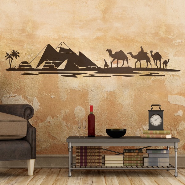 Adesivi Murali: Piramidi nel deserto