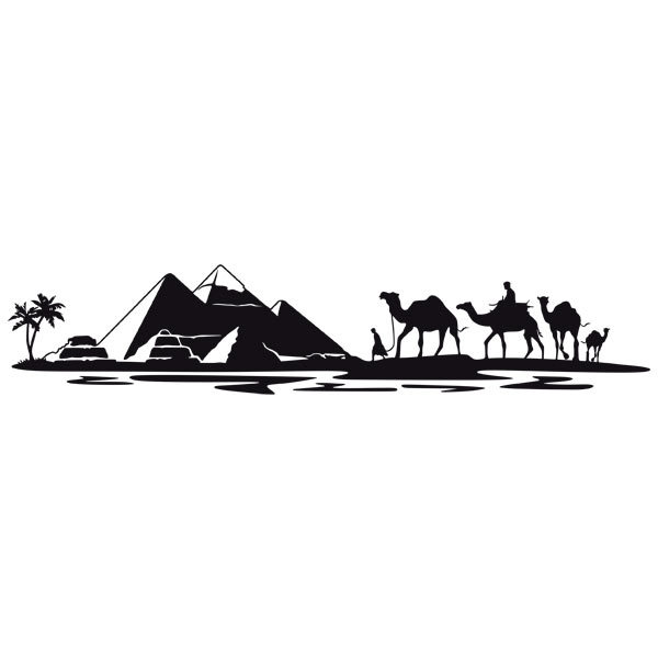 Adesivi Murali: Piramidi nel deserto