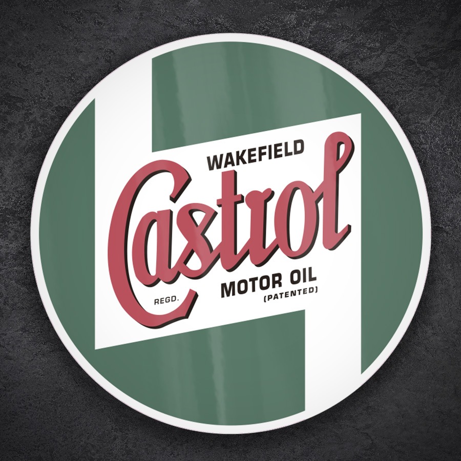 Adesivi per Auto e Moto: Logo Retro Wakefield Castrol