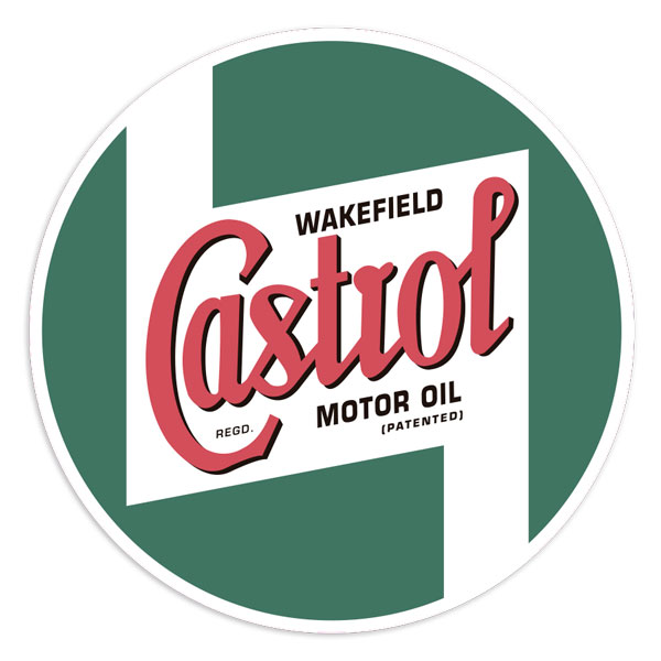 Adesivi per Auto e Moto: Logo Retro Wakefield Castrol