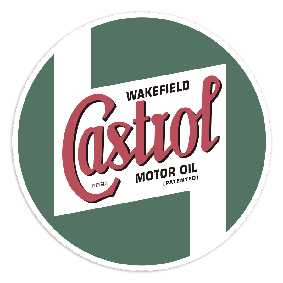 Adesivi per Auto e Moto: Logo Retro Wakefield Castrol
