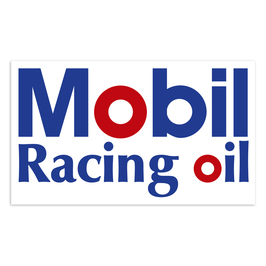 Adesivi per Auto e Moto: Logo Mobil Racing Oil