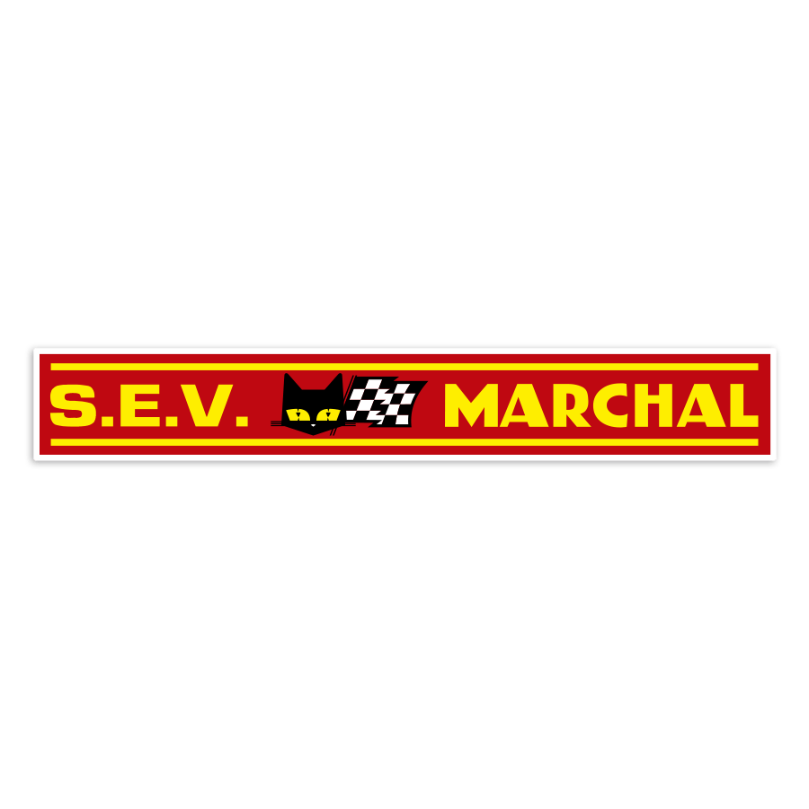 Adesivi per Auto e Moto: Logo S.E.V. Marchal Rosso