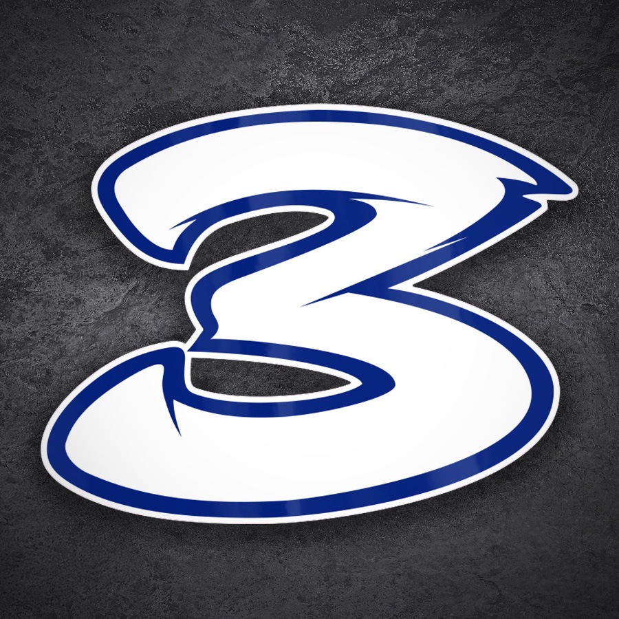 Adesivi per Auto e Moto: Numero da Gara 3 Max Biaggi