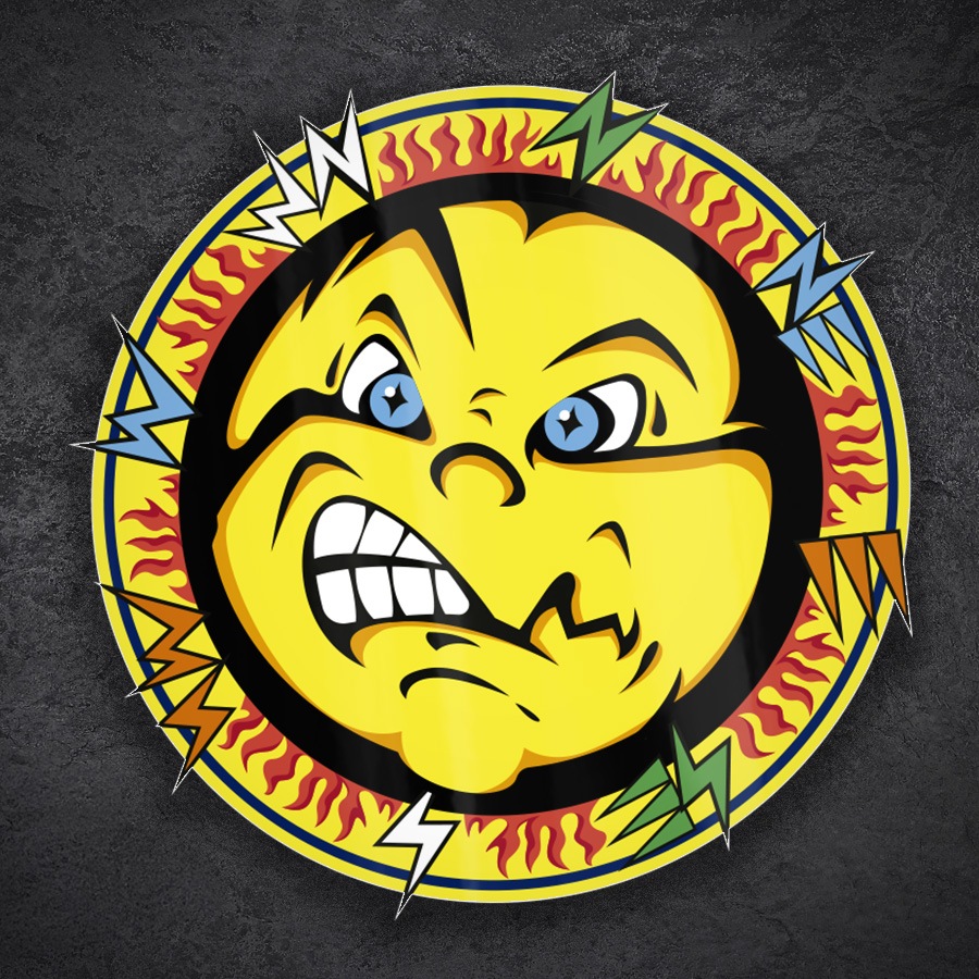 Adesivi per Auto e Moto: Adesivo Sole Valentino Rossi