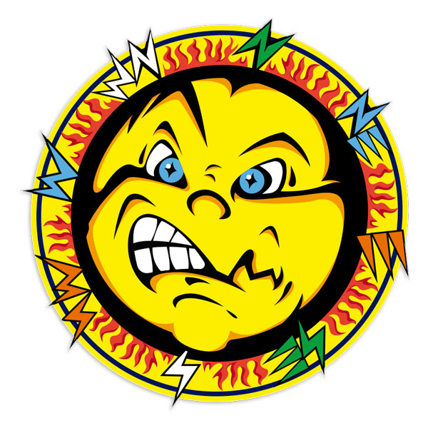 Adesivi per Auto e Moto: Sole Valentino Rossi