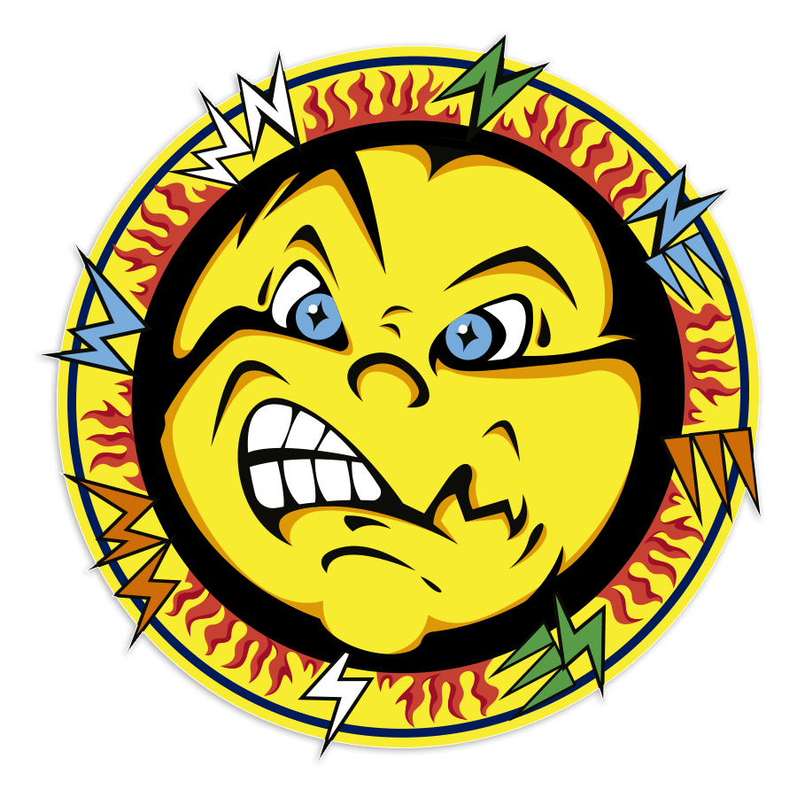 Adesivi per Auto e Moto: Sole Valentino Rossi