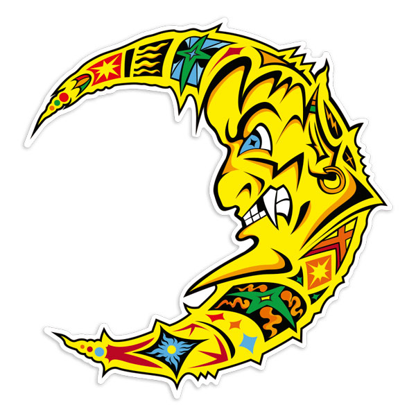 Adesivi per Auto e Moto: Adesivo Luna Valentino Rossi