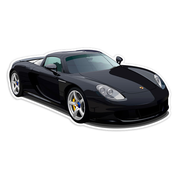 Adesivi per Auto e Moto: Porsche Carrera GT Nera