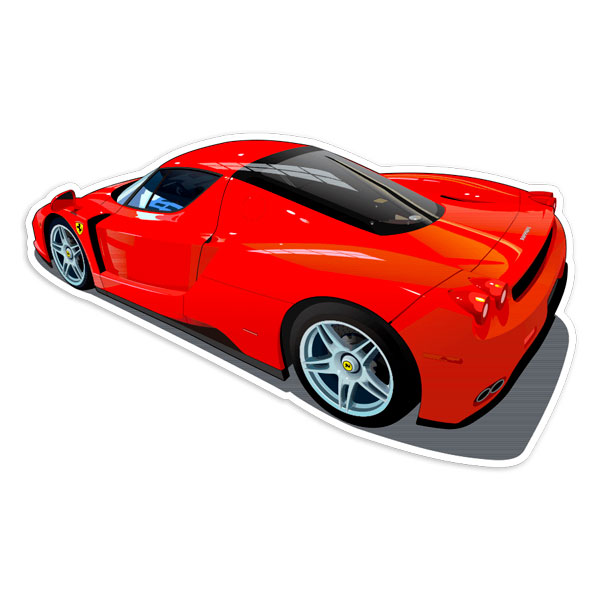 Adesivi per Auto e Moto: Illustrazione Supercar Ferrari Enzo