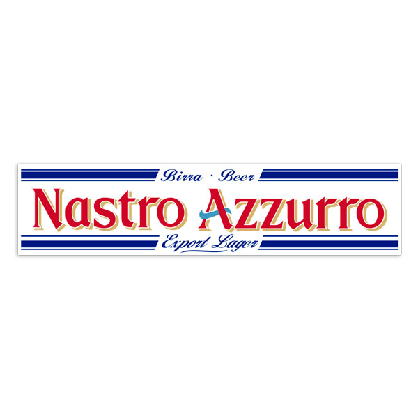 Adesivi per Auto e Moto: Nastro Azzurro Retro
