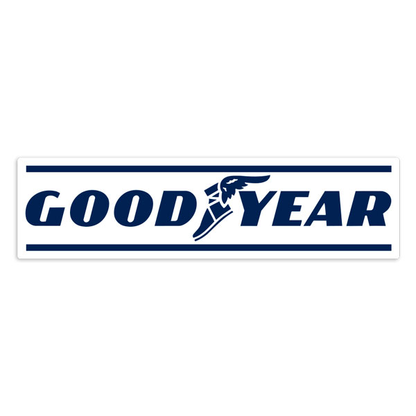 Adesivi per Auto e Moto: Logo Goodyear Blu