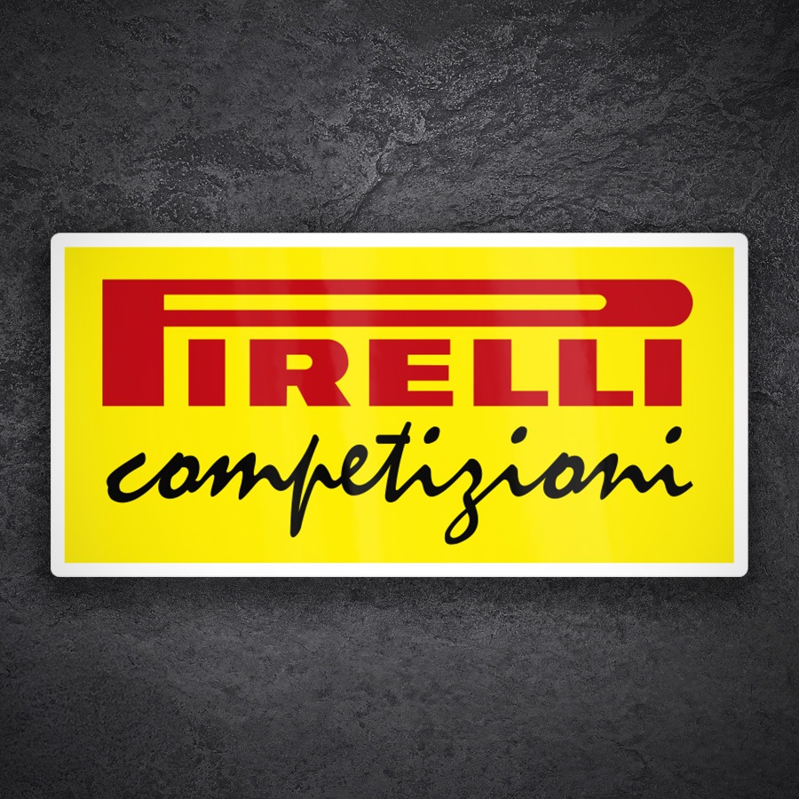 Adesivi per Auto e Moto: Logo Pirelli Competizioni