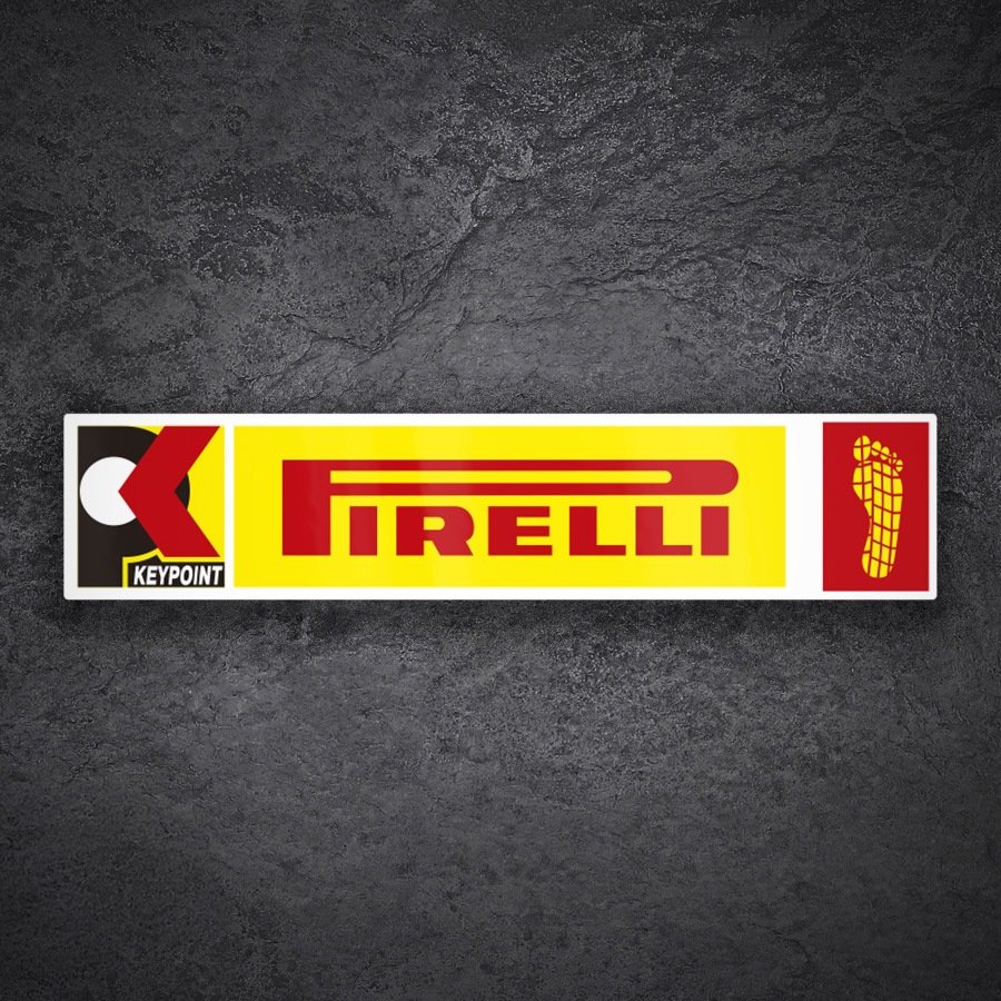 Adesivi per Auto e Moto: Logo Pirelli Keypoint Impronta