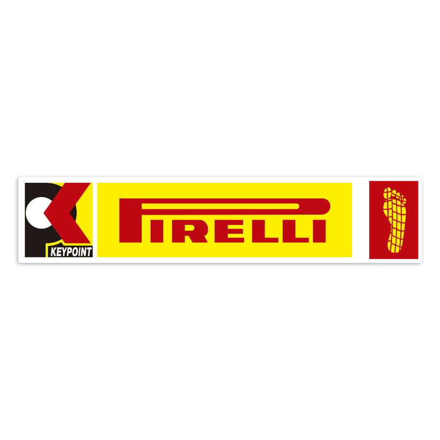 Adesivi per Auto e Moto: Logo Pirelli Keypoint Impronta