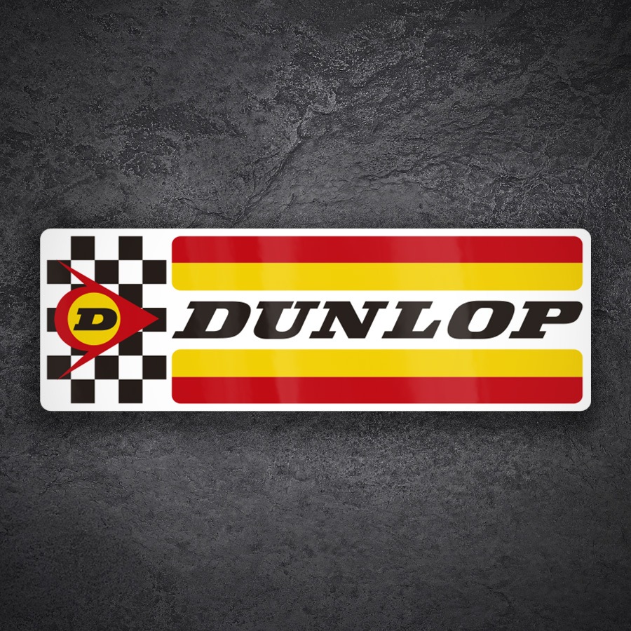 Adesivi per Auto e Moto: Logo Dunlop Classico