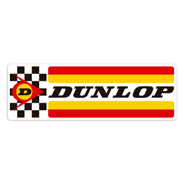 Adesivi per Auto e Moto: Logo Dunlop Racing
