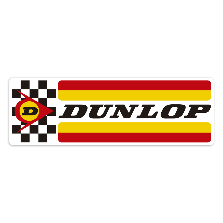 Adesivi per Auto e Moto: Logo Dunlop Racing