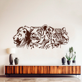 Adesivi Murali: Leone, tigre e leopardo 2