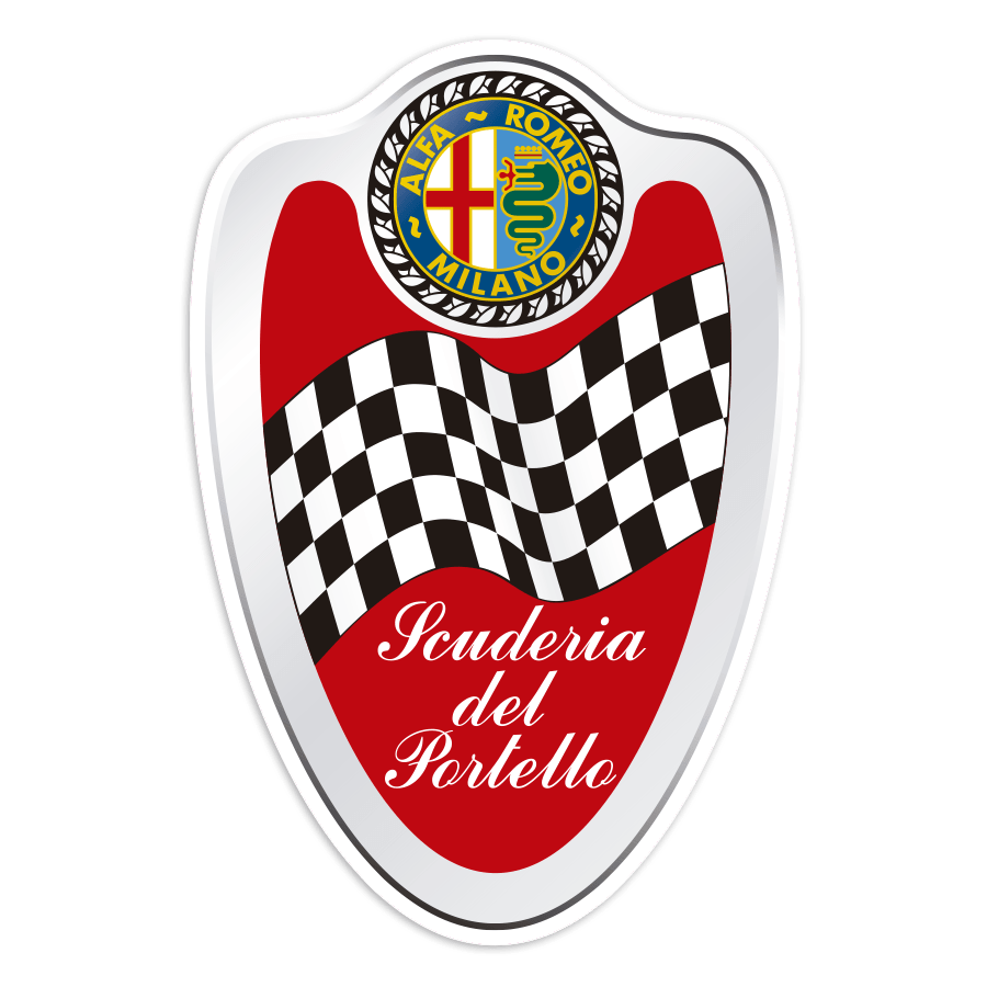 Adesivi per Auto e Moto: Emblema Alfa Romeo Scuderia del Portello Racing