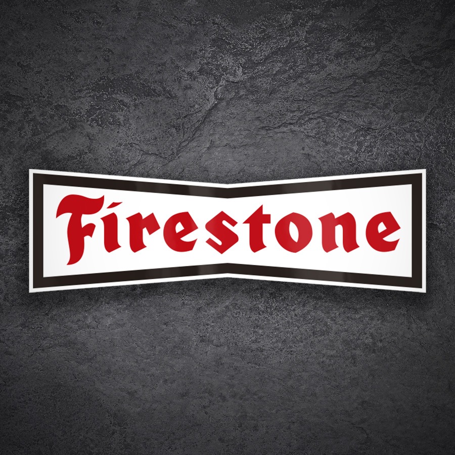 Adesivi per Auto e Moto: Emblema Firestone Stile Motorsport Vintage