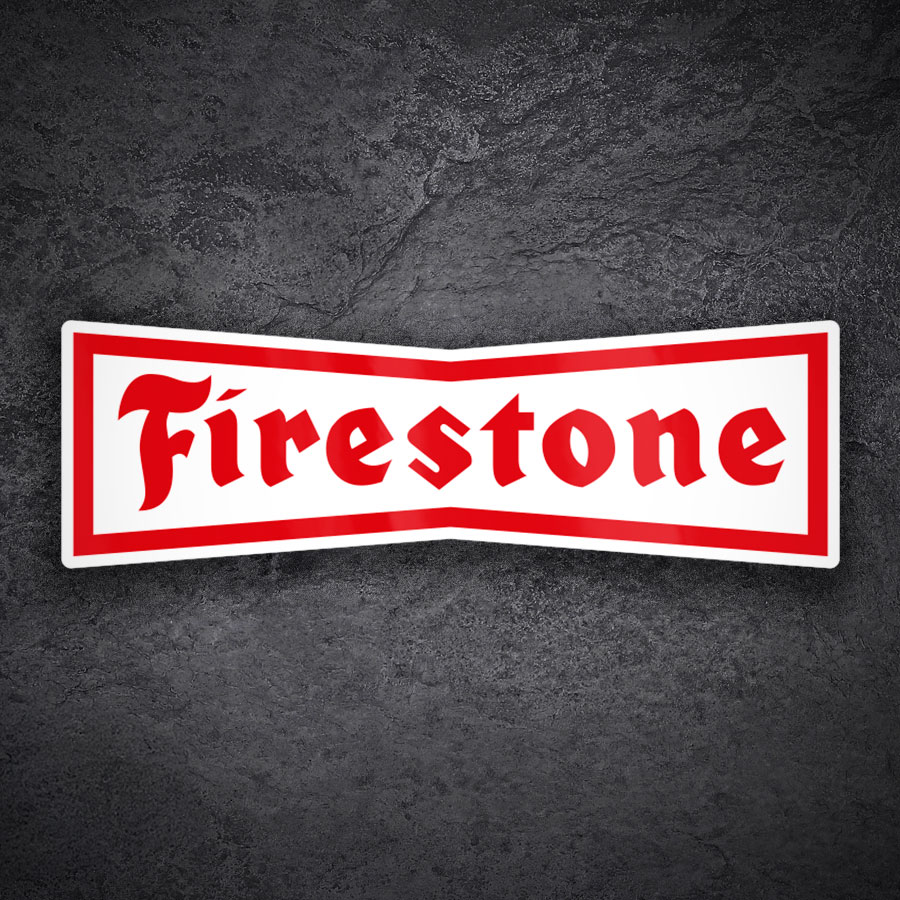Adesivi per Auto e Moto: Firestone Classico Rosso