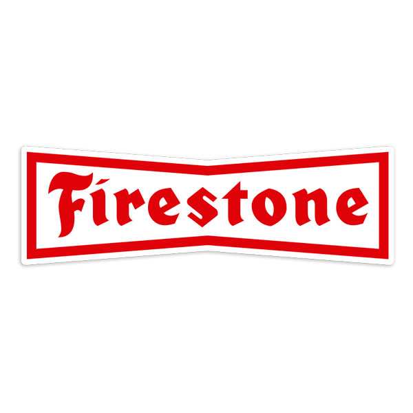 Adesivi per Auto e Moto: Firestone Classico Rosso