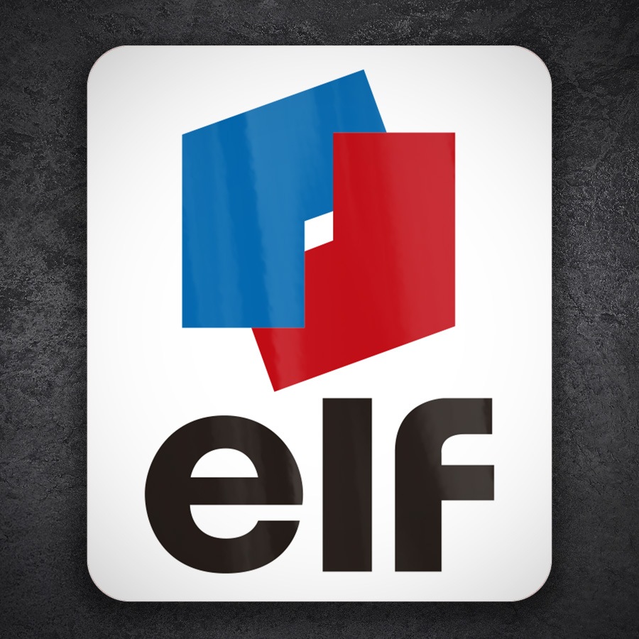 Adesivi per Auto e Moto: Logo Elf Classico