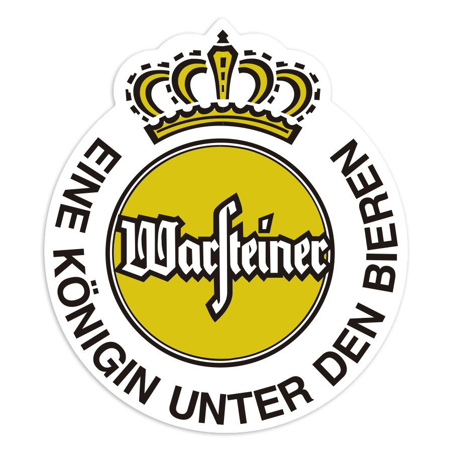 Adesivi per Auto e Moto: Logo Birra Warsteiner Retr&ograve;