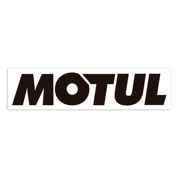 Adesivi per Auto e Moto: Logo Motul Orizzontale Lettere Nere