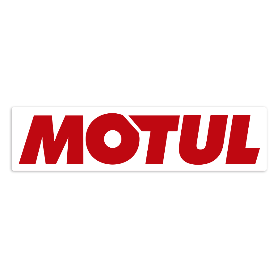 Adesivi per Auto e Moto: Logo Motul Orizzontale Lettere Rosse
