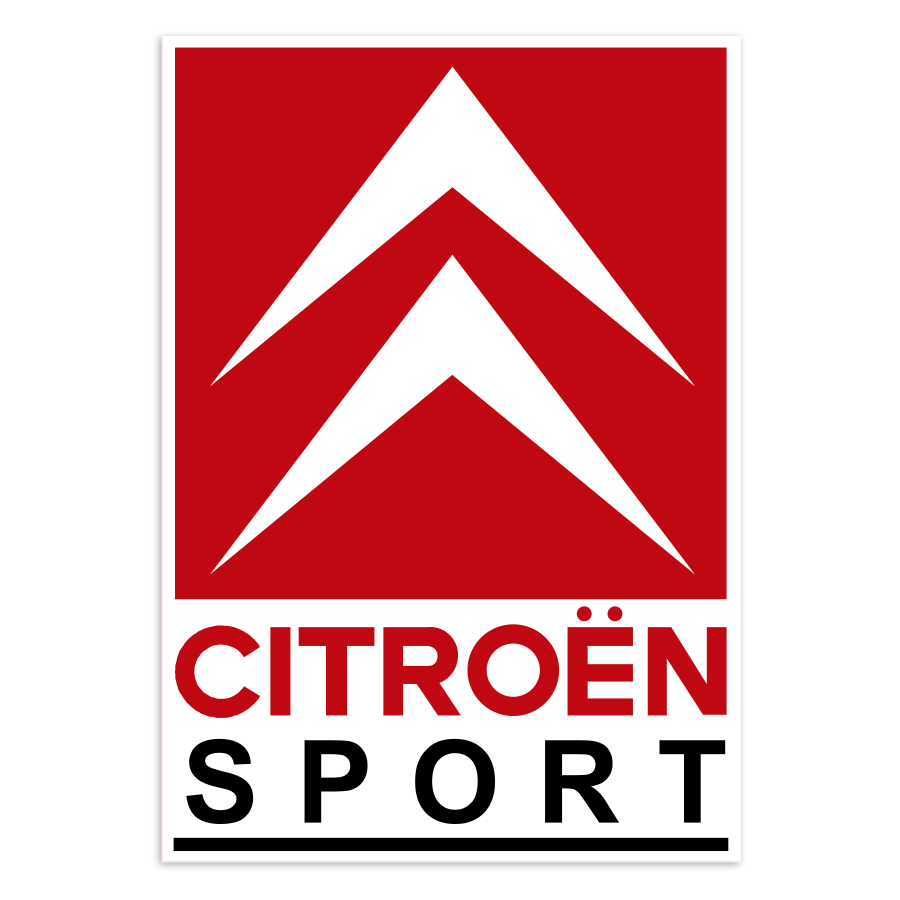 Adesivi per Auto e Moto: Logo Citro&euml;n Sport Classico Verticale