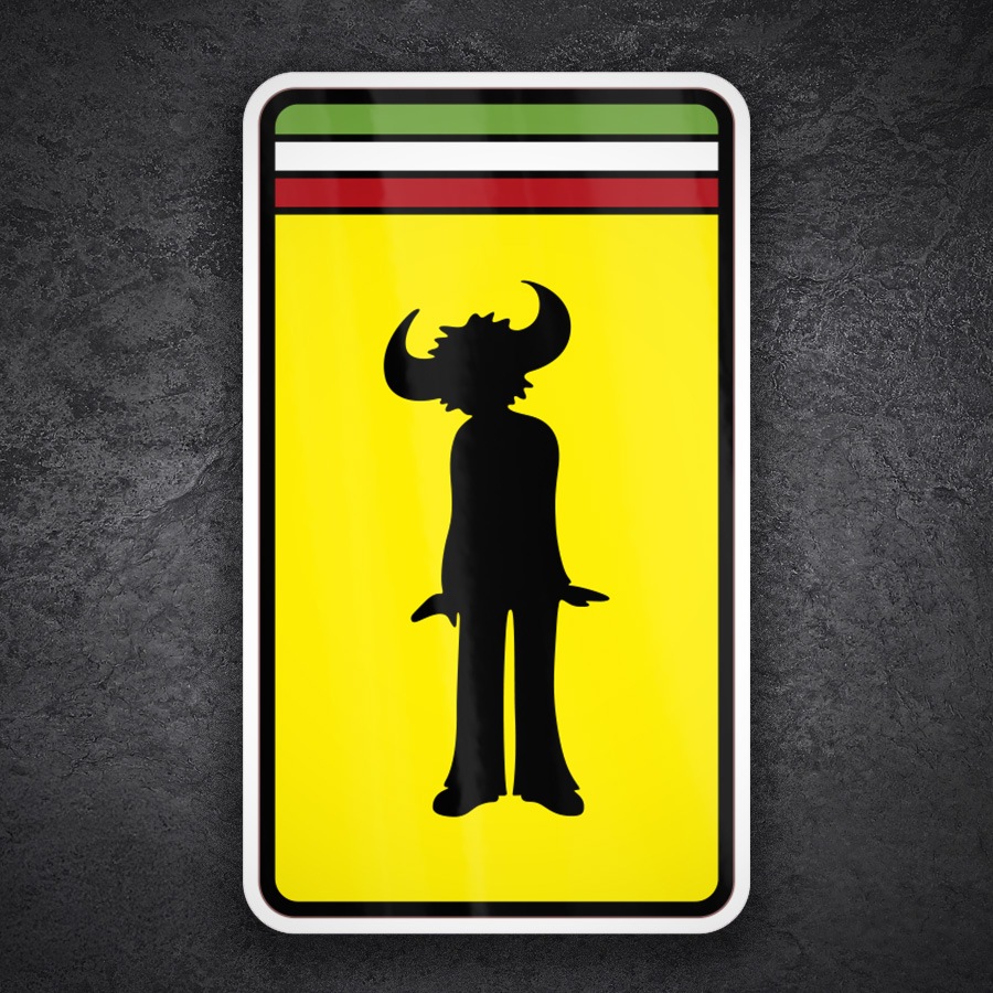 Adesivi per Auto e Moto: Emblema Jamiroquai Stile Ferrari