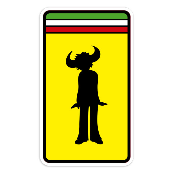 Adesivi per Auto e Moto: Emblema Jamiroquai Stile Ferrari