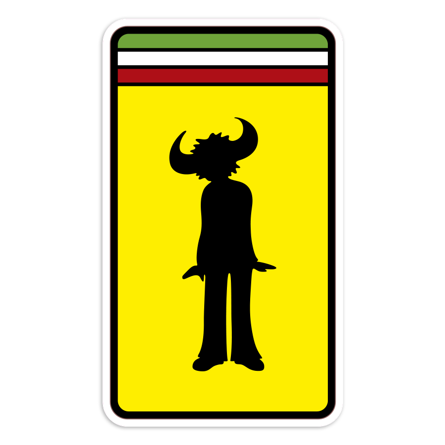 Adesivi per Auto e Moto: Emblema Jamiroquai Stile Ferrari