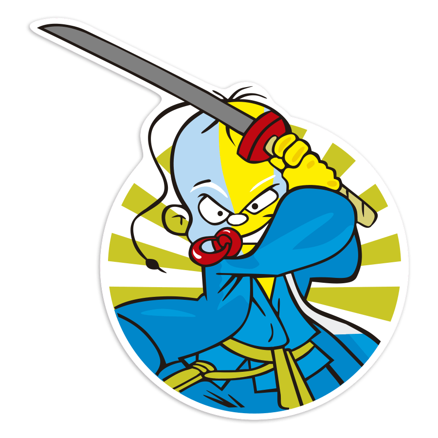 Adesivi per Auto e Moto: Samurai Katana Dani Pedrosa