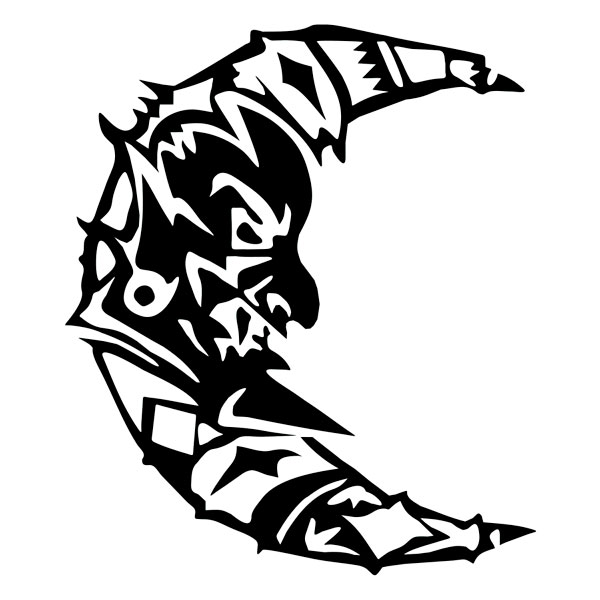 Adesivi per Auto e Moto: Luna Valentino Rossi The Doctor