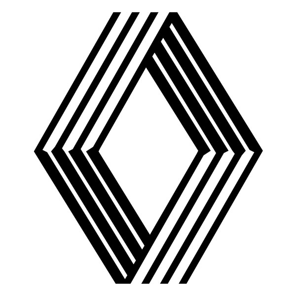 Adesivi per Auto e Moto: Logo Renault Vasarely 1972