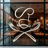 Adesivi Murali: Chef cucchiaio e forchetta 11