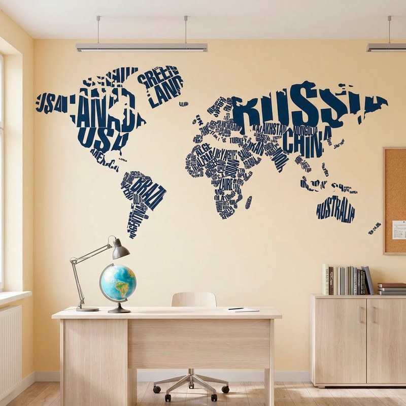 Mappamondo tipografico 2