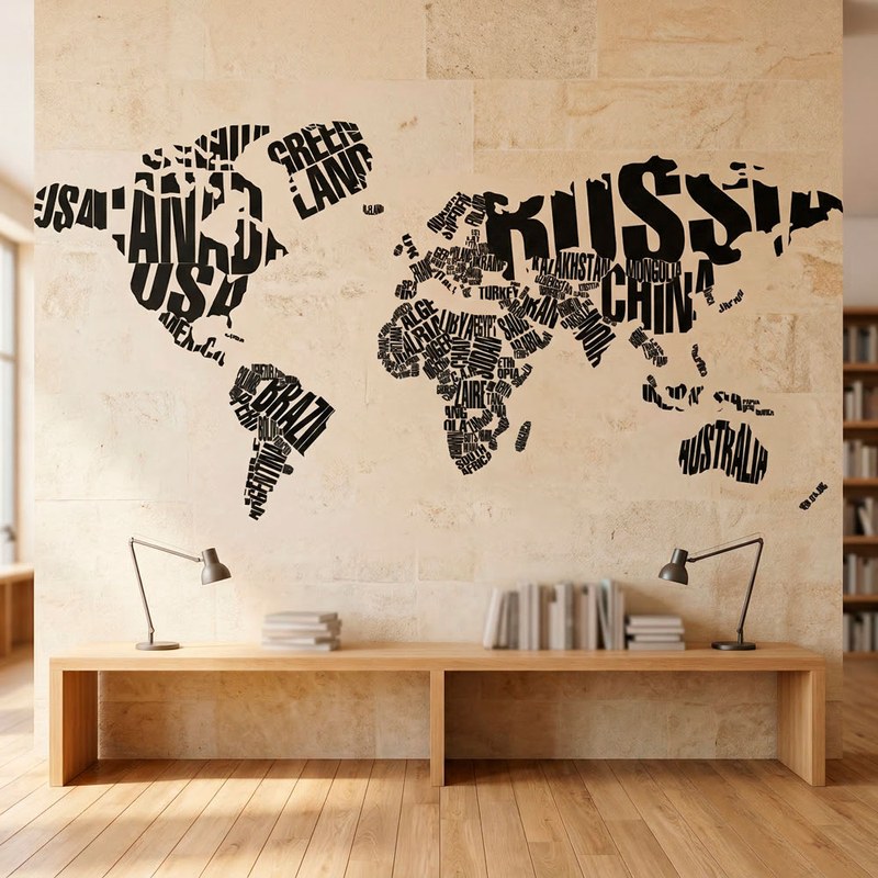 Mappamondo tipografico 8