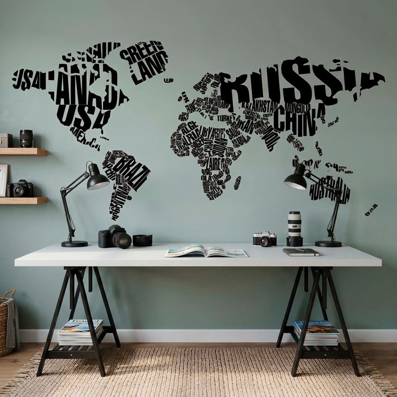 Mappamondo tipografico 9