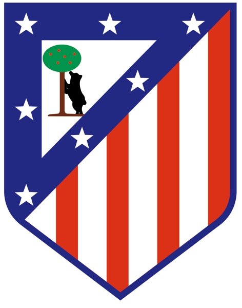 Adesivi Murali: Emblema Atlético de Madrid colore