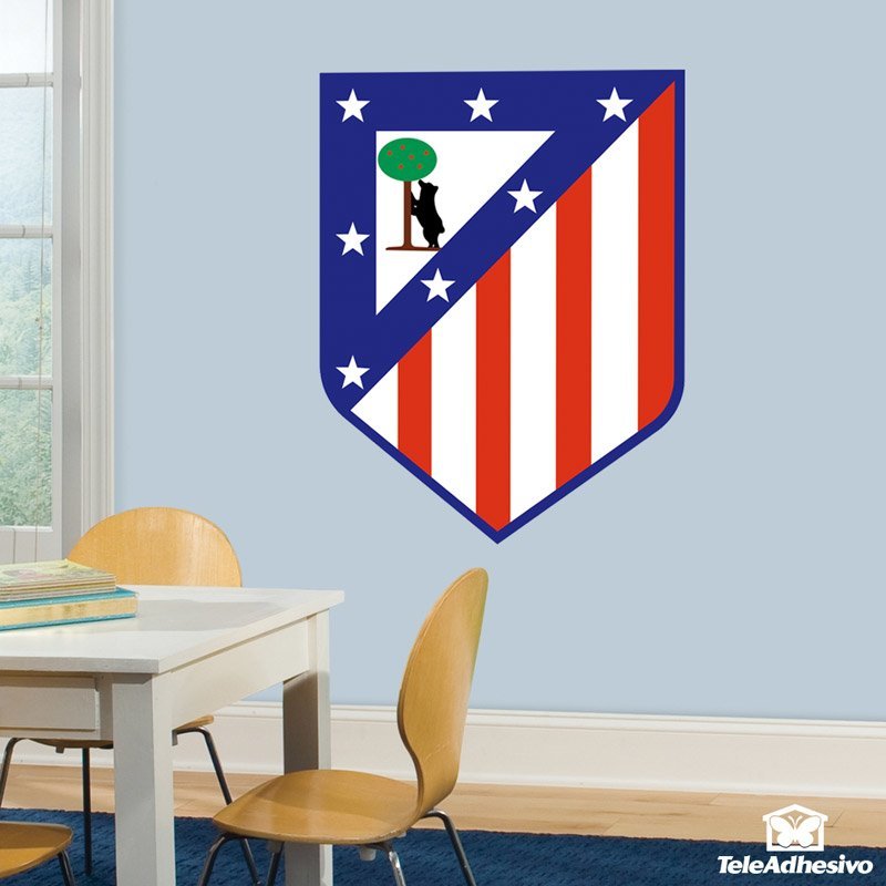 Adesivi Murali: Emblema Atlético de Madrid colore