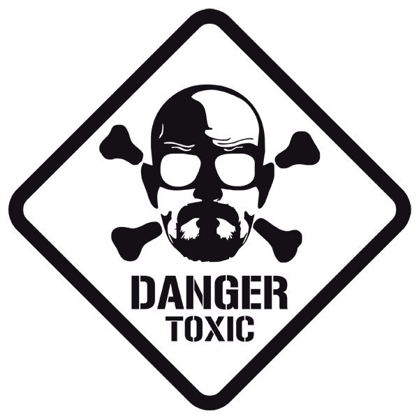 Adesivi Murali: Heisenberg Danger Toxic