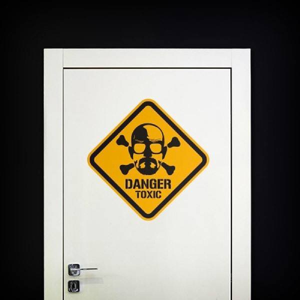 Adesivi Murali: Heisenberg Danger Toxic Color 1