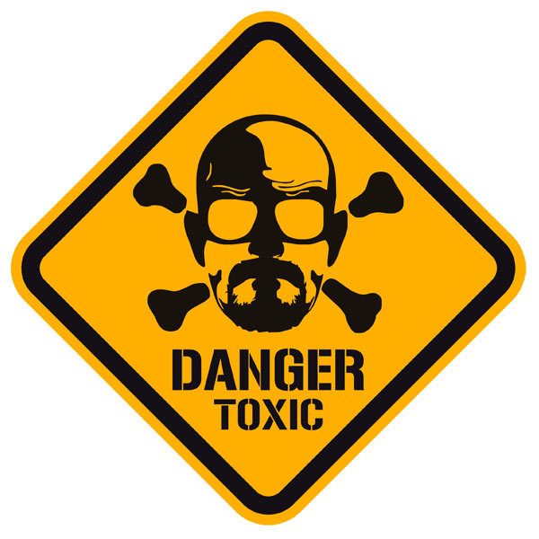 Adesivi Murali: Heisenberg Danger Toxic Color